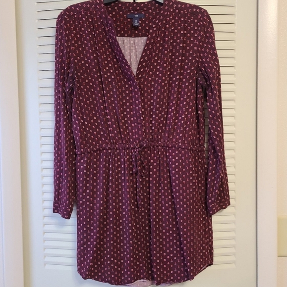 Gap Women's Gaphic Print Long Sleeve Pull On Drawstring Dress NWT | Size: Medium - Picture 10 of 10